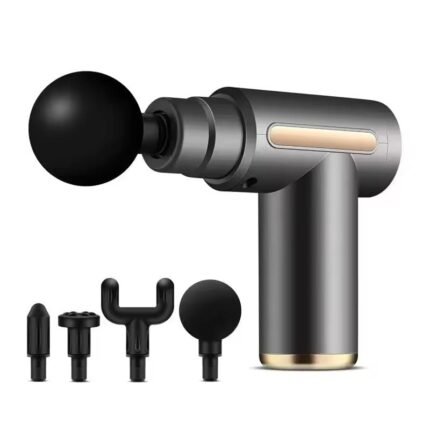 Mini Electric Massage Gun | Portable Deep Tissue Body Massager for Pain Relief | USB Rechargeable (Black)